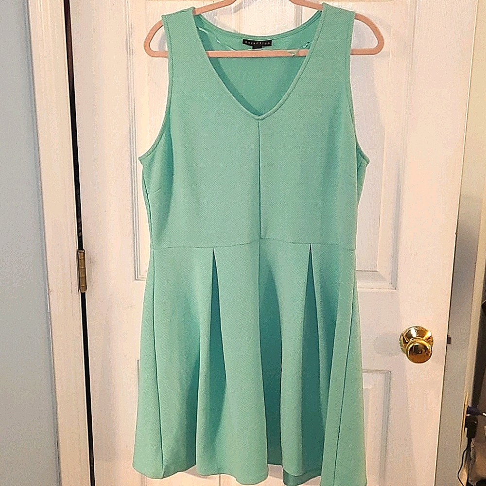 Textured Mint Dress